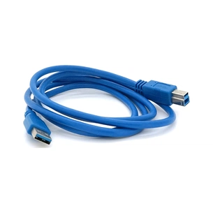 Кабель для принтера USB 3.0 AM/BM 1.5m blue Voltronic (YT-3.0AM\BM-1.5BL) зображення 1