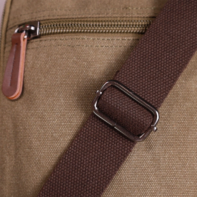 Сумка Vintage На плече з текстилю Оливкова (22228) - зображення 12