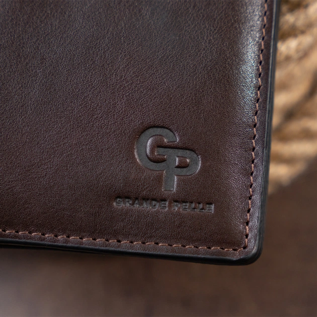 Портмоне Grande Pelle Шоколадне (11330) - зображення 11