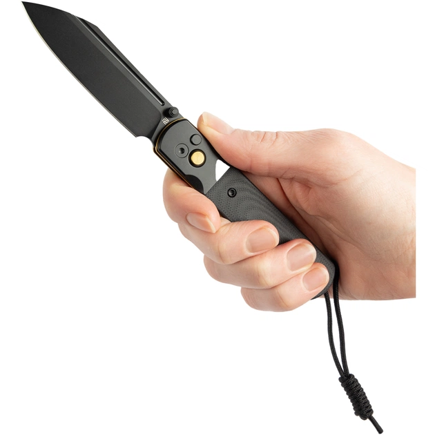 Ніж Artisan Holm AR-RPM9 Black PVD Steel+Black G10 Inlay Gold (1875P-BG) - зображення 5