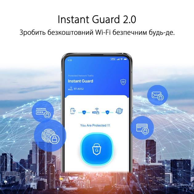 Бездротовий маршрутизатор Asus RT-AX52 (90IG08T0-MO3H00) - зображення 3
