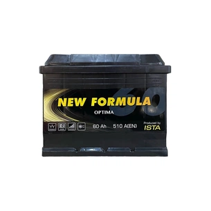 Акумулятор автомобільний NEW FORMULA Optima 60Ah (+/-) (510EN) (5601103252) зображення 1