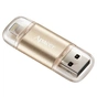 USB флеш накопичувач Apacer 128GB AH190 Gold USB 3.1/Lightning (AP128GAH190C-1) - зменшене зображення 2