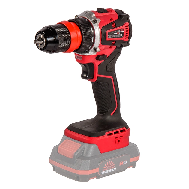 Шуруповерт Vitals Master, AU 1835aq BL, 18V, 35Нм, 500·1500об/хв, кейс, 0.81кг, (без АКБ та ЗП) (235976) - зображення 1