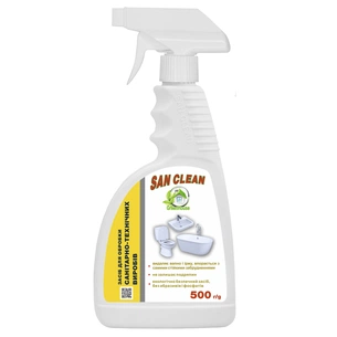 Спрей для чистки ванн San Clean Green House для сантехники 500 г (4820003542972) изображение 1