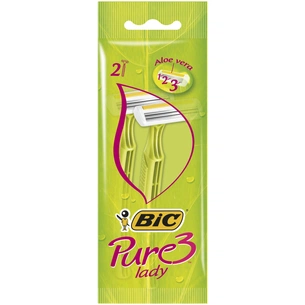 Бритва Bic Pure 3 Lady 2 шт. (3086123221642) зображення 1