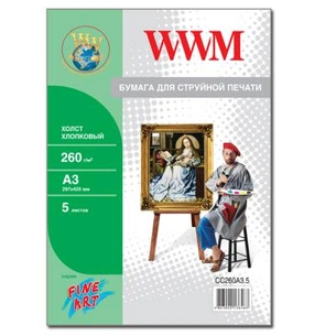 Фотопапір WWM A3 Fine Art (CC260A3.5) зображення 1