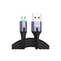 Дата кабель USB 2.0 AM to Micro 5P 2.0m 2.4A LED black Essager (EXCM-XGA0G) - зменшене зображення 1