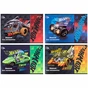 Альбом для малювання Kite Hot Wheels скоба 12 аркушів 4 дизайни (HW21-241) - зменшене зображення 1