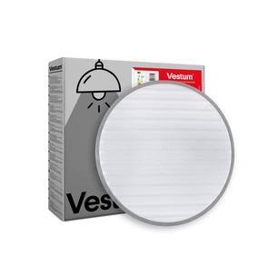 Світильник Vestum GRILL зоряне небо 30W 375*60мм 4000К срібло (VS-90039) зображення 1