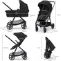 Коляска Kinderkraft 3 в 1 Newly Classic Black (KSNEWL00BLK3000) (5902533921850) - зменшене зображення 10