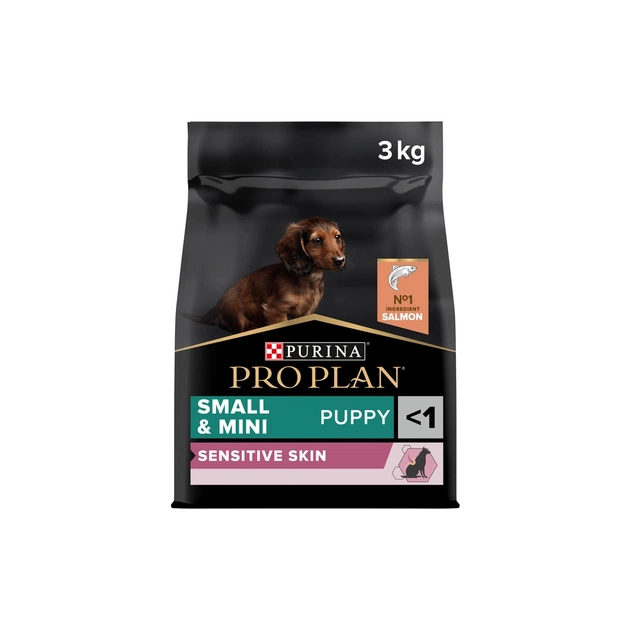 Сухий корм для собак Purina Pro Plan Small&Mini Puppy Sensitive Skin з лососем 3 кг (7613035123809) - picture 1