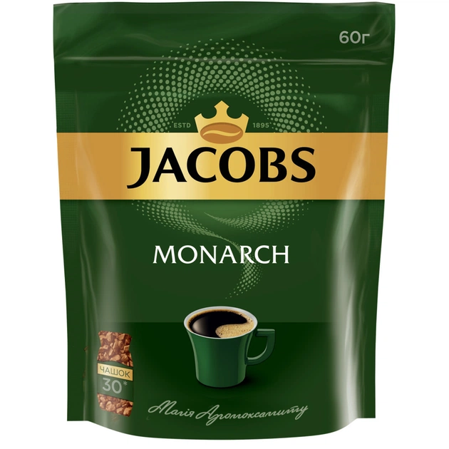 Кава Jacobs розчинна 60 г, пакет (prpj.90922) - зображення 1