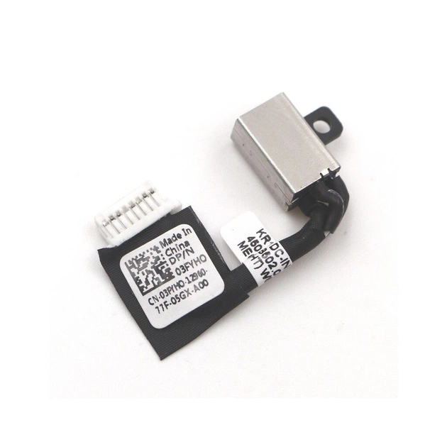 Роз'єм живлення ноутбука з кабелем Dell 03FYH0 (4.5mm x 3.0mm + center pin), 8(7)-pin, 4 см (A49117) - picture 3