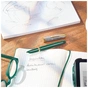 Ручка пір'яна Parker PARKER 51 Premium Forest Green GT  FP F (56 311) - зменшене зображення 6