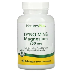 Мінерали Natures Plus Магній, 250 мг, Dyno-Mins, Magnesium, 90 таблеток (NAP-36661) зображення 1