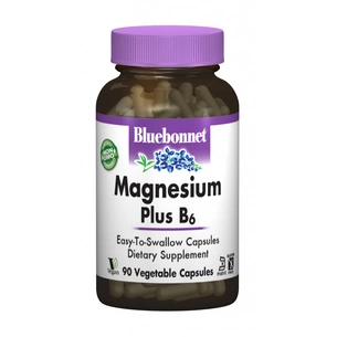 Мінерали Bluebonnet Nutrition Магній + Вітамін В6, 90 гелевих капсул (BLB-00735) зображення 1