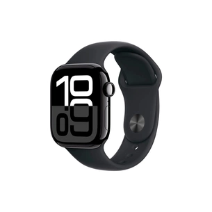 Смарт-годинник Apple Watch Series 10 GPS 42mm Jet Black Aluminium Case with Black Sport Band - M/L (MWWF3QH/A) изображение 1