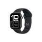 Смарт-годинник Apple Watch Series 10 GPS 42mm Jet Black Aluminium Case with Black Sport Band - M/L (MWWF3QH/A) - уменьшенное изображение 1