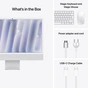 Комп'ютер Apple 24" iMac Retina 4.5K / Apple M4 (8-c/CPU, 8-c/GPU), 16, 256, Silver (MWUC3UA/A) - зменшене зображення 5