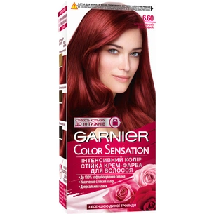 Фарба для волосся Garnier Color Sensation 6.60 - Інтенсивний рубіновий 110 мл (3600542404792) зображення 1