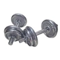 Гантель HSF з хромованим покриттям MD2503 - 2шт по 10 кг (пара) (К00024983) - зменшене зображення 1
