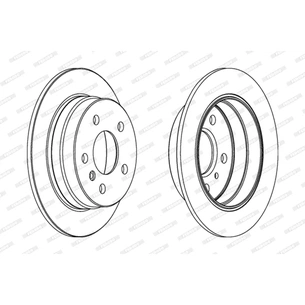 Гальмівний диск FERODO DDF1258C зображення 1