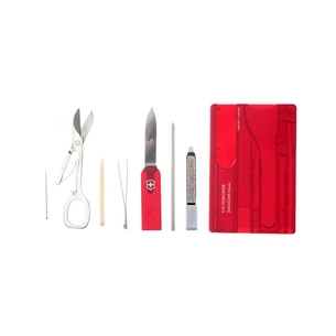 Ніж Victorinox SwissCard Transparent Red (0.7100.T) зображення 1