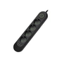Мережевий фільтр живлення Voltronic F04U, 4роз EU, 3*USB Black (F04U-Black) - зменшене зображення 2