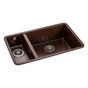 Мийка кухонна GRANADO Under top DOUBLE marron (gr3406) - зменшене зображення 2