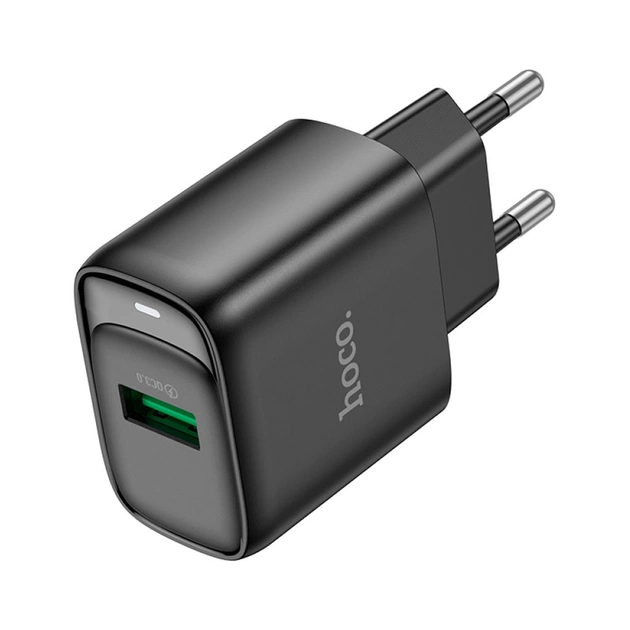 Зарядний пристрій HOCO C140A Smart USB QC3.0 Black (6942007627788) - зображення 1