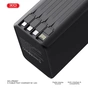 Батарея універсальна XO 80000mAh, PD/20W, QC/22,5W, Lamp, black (XO-PR287-BK) - зменшене зображення 5