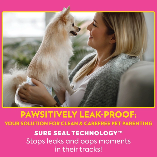 Подгузники для животных OUT! Comfort-Dri Disposable Diapers Одноразовые для сук малых пород XS-S (0010279706626) - изображение 6