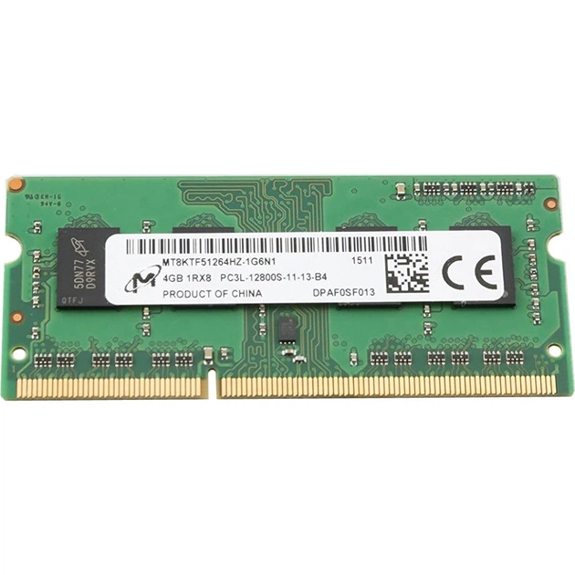 Модуль пам'яті для ноутбука SoDIMM DDR3 4GB 1600 MHz Micron (MT8KTF51264HZ-1G6N1) - изображение 1