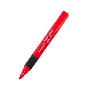 Маркер Axent Permanent Comfort Grip 2542-A, 2 мм круглий червоний (2542-06-A) зображення 1