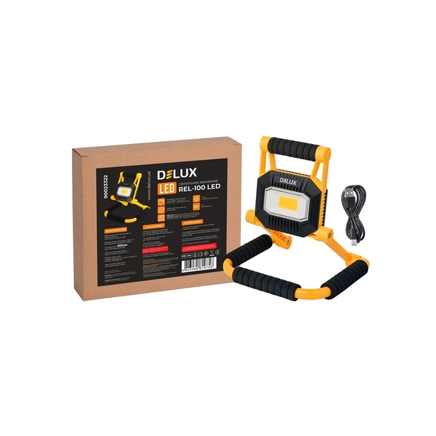 Прожектор Delux REL- 100 (3.7V 2200mAh) LED COB 10W 6500K IP54 (90023322) - picture 4