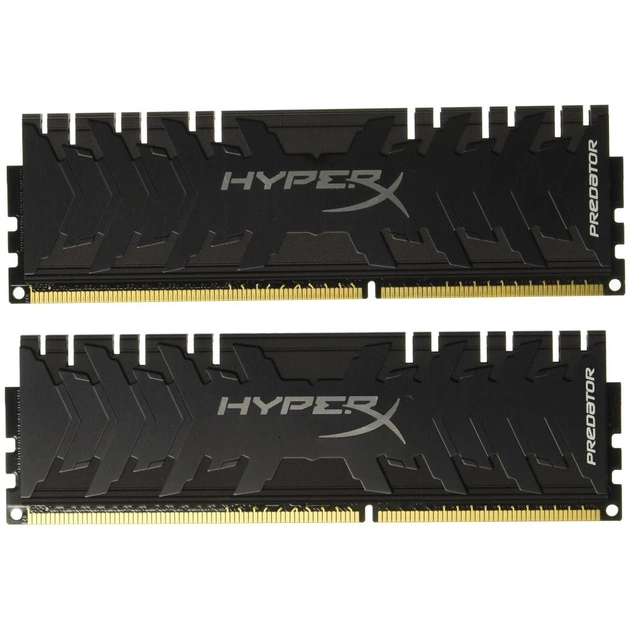 Модуль пам'яті для комп'ютера DDR4 64GB (2x32GB) 3200 MHz HyperX Predator Black Kingston Fury (ex.HyperX) (HX432C16PB3K2/64) - изображение 1