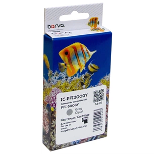 Картридж Barva Canon PFI-300GY 4200C001 236с gray (IC-PFI300GY) зображення 1