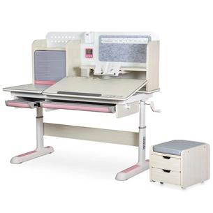 Парта Mealux Winnipeg Multicolor Plus MG Pink (BD-630 MG + PN з тумбою) зображення 1