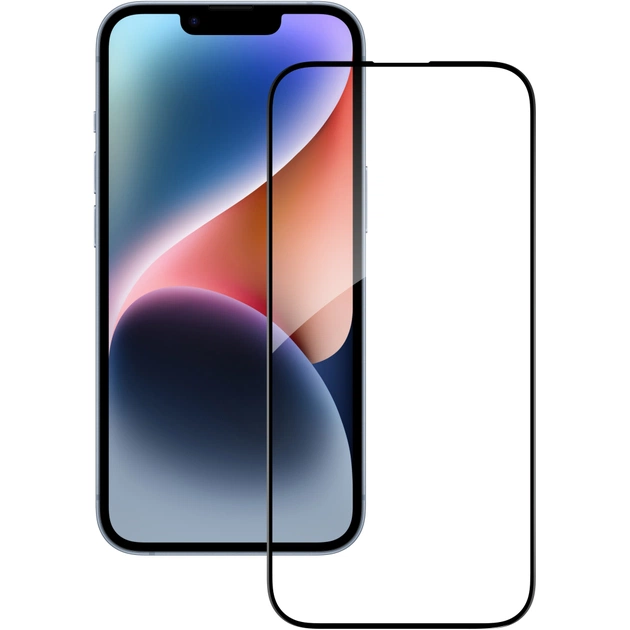 Стекло защитное ACCLAB Full Glue Apple iPhone 14 (1283126541957) - изображение 1