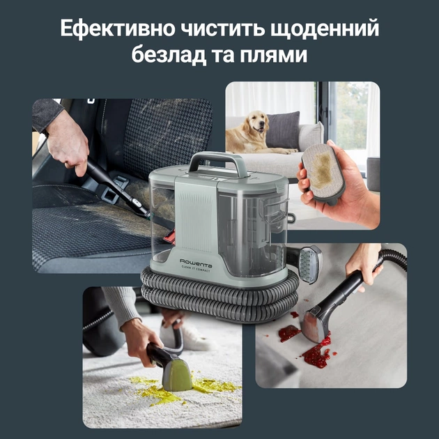 Миючий пилосос-плямовивідник Rowenta Clean It Compact IN3020F0 - picture 8