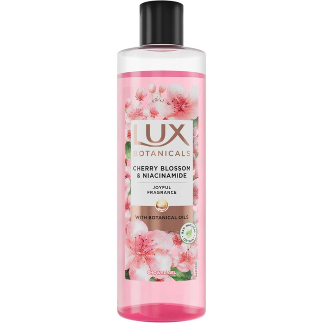 Гель для душа Lux Botanicals Цвет вишни и ниацинамид 480 мл (8720181499814) - изображение 1
