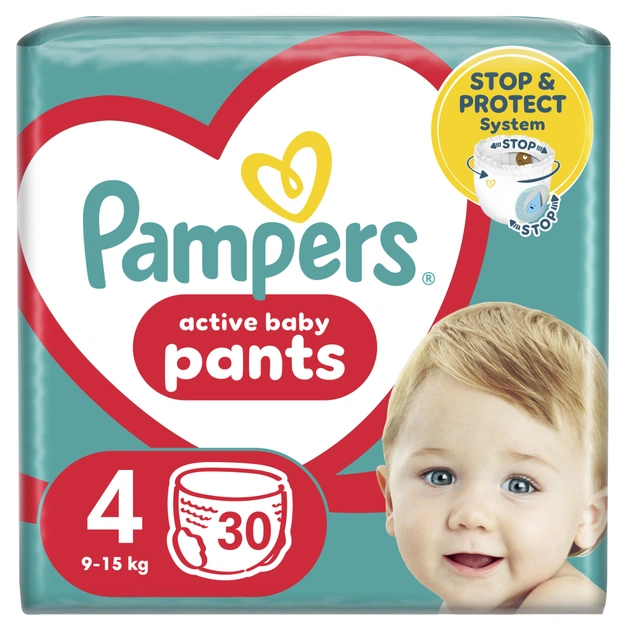 Підгузки Pampers Pants Maxi Розмір 4 (9-15 кг) 30 шт (8006540069684) - зображення 1