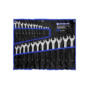 Ключ Стандарт ріжково-накидний 25 шт. (6-32 мм) у чохлі (NKK25ST-S) зображення 1