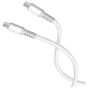 Дата кабель USB-C to USB-C 1.0m 3A PD60W liquid silicone white ColorWay (CW-CBPDCC093-WT) - зменшене зображення 3