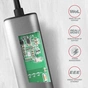 Перехідник USB-C to RJ45 Ethernet 2500Mbps gray AXAGON (ADE-25RC) - зменшене зображення 9