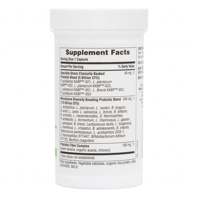 Пробіотики Natures Plus Пробіотики Мега, Probiotic Mega, Nature's Plus, 120 млрд КУО (NAP-43902) - зображення 2