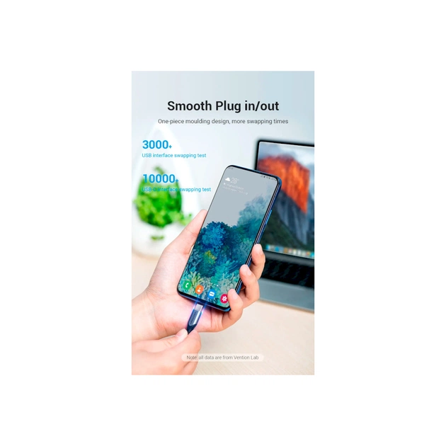 Дата кабель USB 2.0 AM to 2хUSB-C M 1.0m 2.4А 480Mbps Aluminum Vention (CQOHF) - picture 8