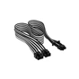 Кабель живлення video power 12+4pin PCIe Gen 5 12VHPWR 600W black/white Corsair (CP-8920333) - зменшене зображення 1
