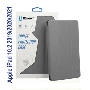 Чохол до планшета BeCover Tri Fold Soft TPU mount Apple Pencil Apple iPad 10.2 2019/2020/2021 Gray (706744) зображення 1